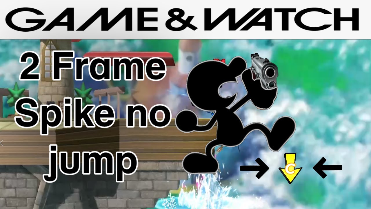 Must See! Unbelievably lethal! Game and Watch 2 Frame Spike! w/ no jump!