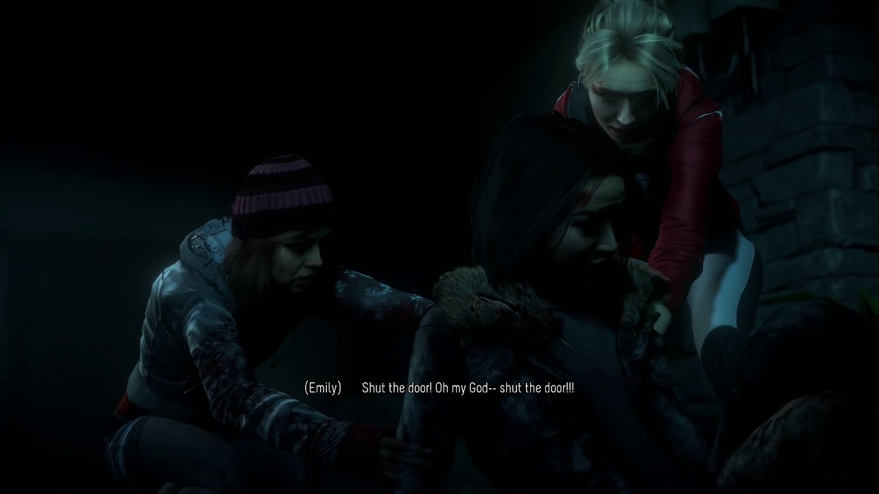 Until Dawn Emily Escaping from a Wendigo