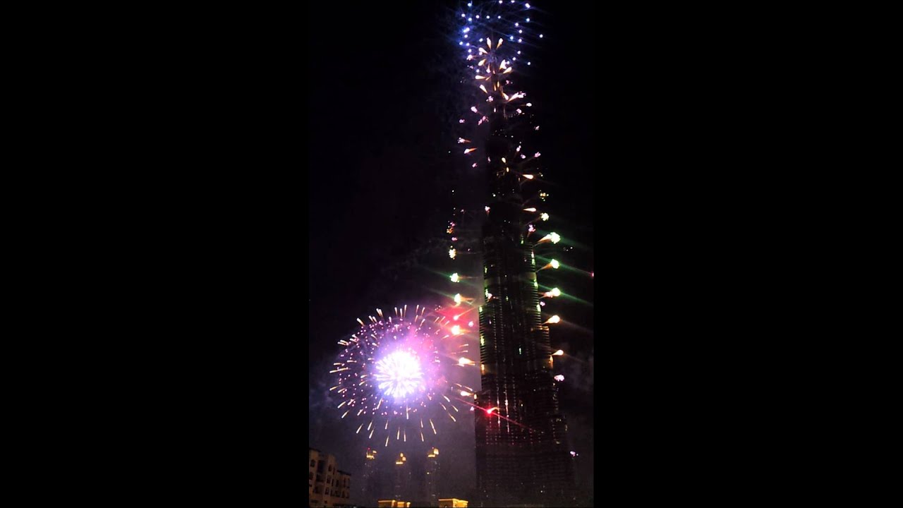 Burj Khalifa Downtown Dubai 2012 New Year's Eve Celebration