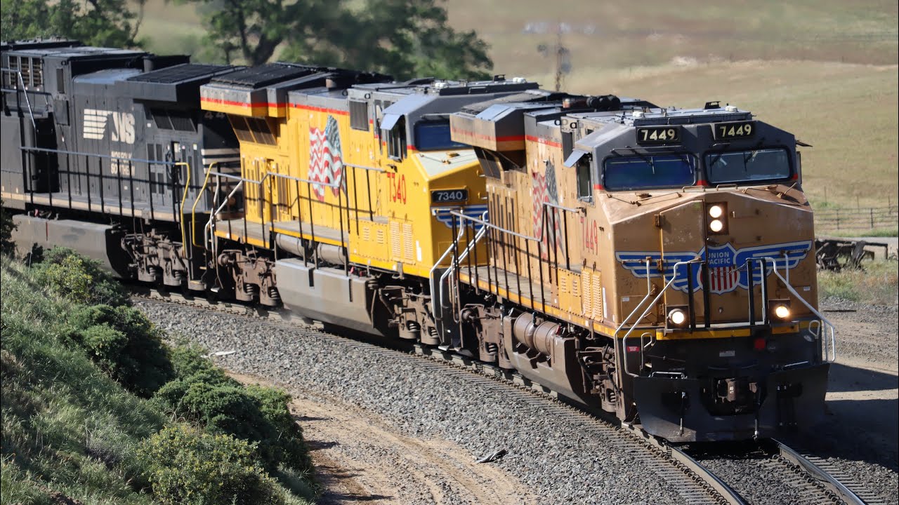 BNSF & Union Pacific Trains | Tehachapi Pass | Spring 2022 [4K]