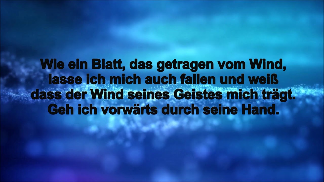 Getragen vom Wind - Anbetungslied