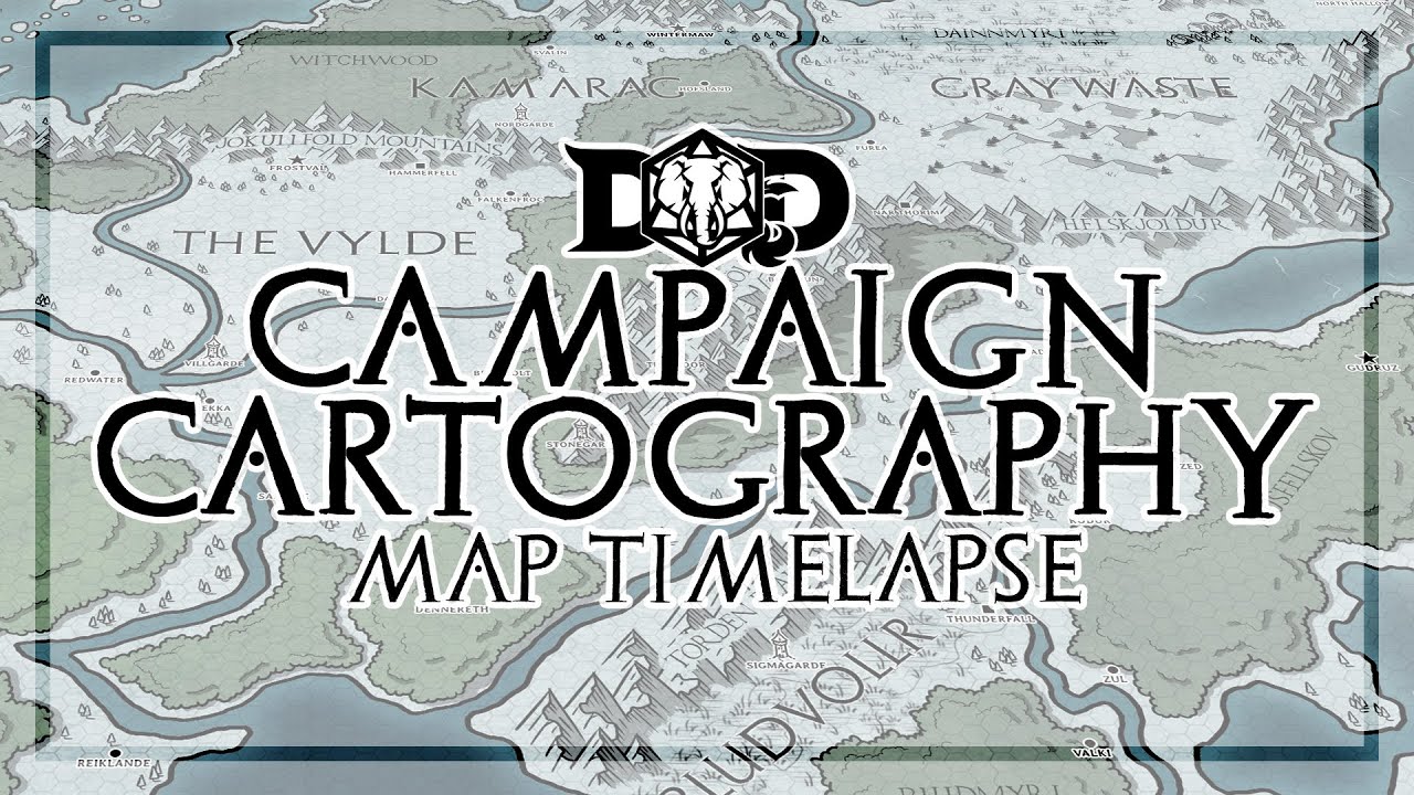 Elephant Ambush D&D - Campaign Cartography -  Fantasy Map Drawing Time-lapse