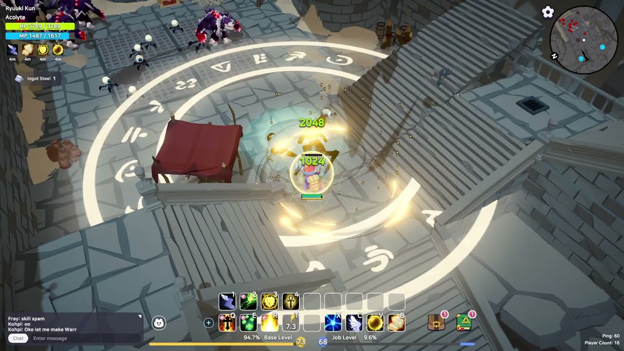 Spiritvale Playtest | Acolyte (Lvl 73) venturing into Abyss Castle Crypt (Lvl 106 - 110)