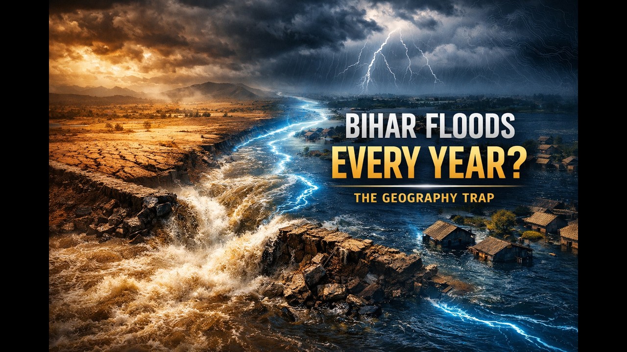 Why Bihar Floods Every Year? | Geography + Disaster Management Explained (UPSC)