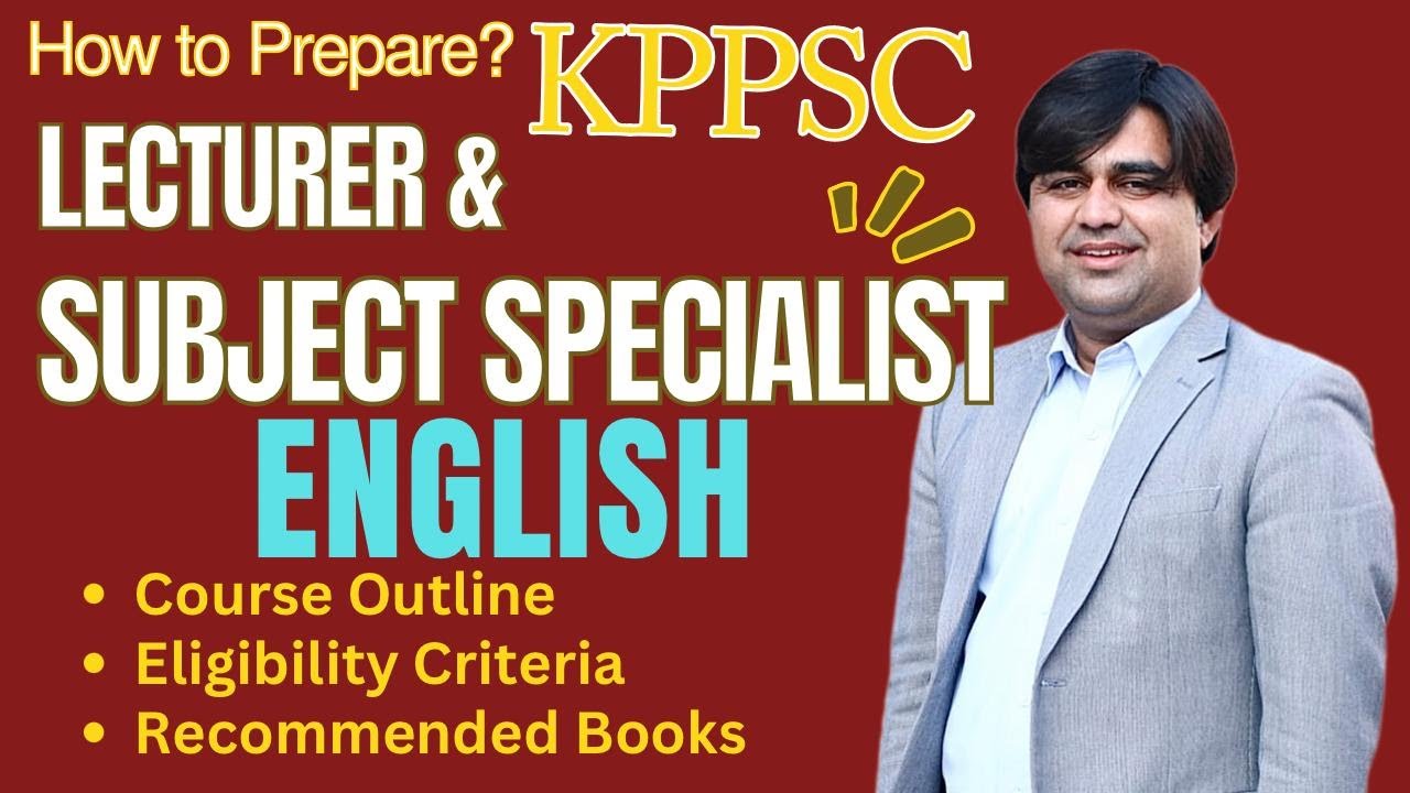 KPPSC Lecturer English & Subject Specialist English Written Test Preparation I KPPSC English Test