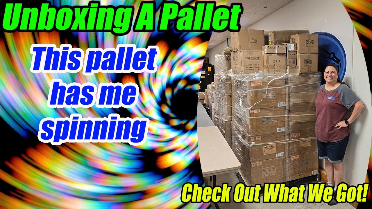 Unboxing A Pallet that makes me spin and want to smell random things! What is in here?