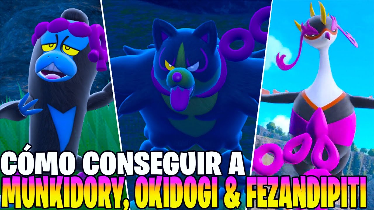 Cómo Capturar a Okidogi, Munkidori & Fezandipiti | La Máscara Turquesa - Pokémon Escarlata y Púrpura