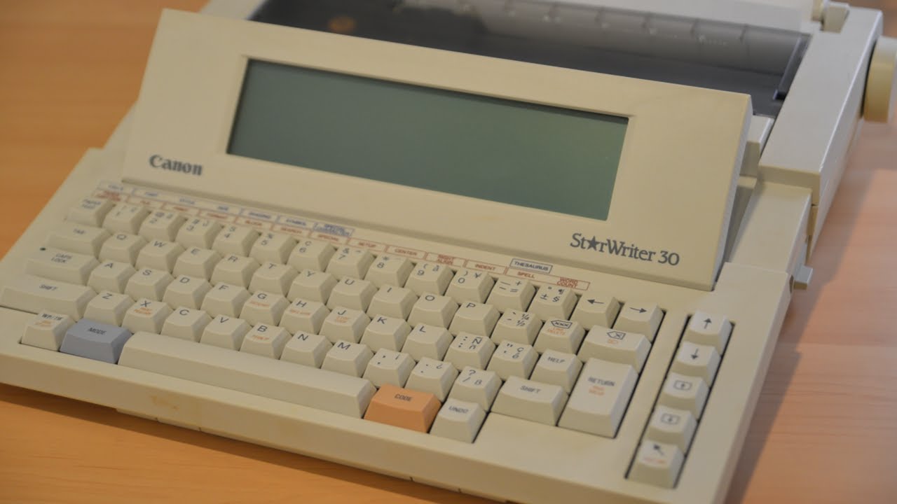 Using a Canon StarWriter from 1993!