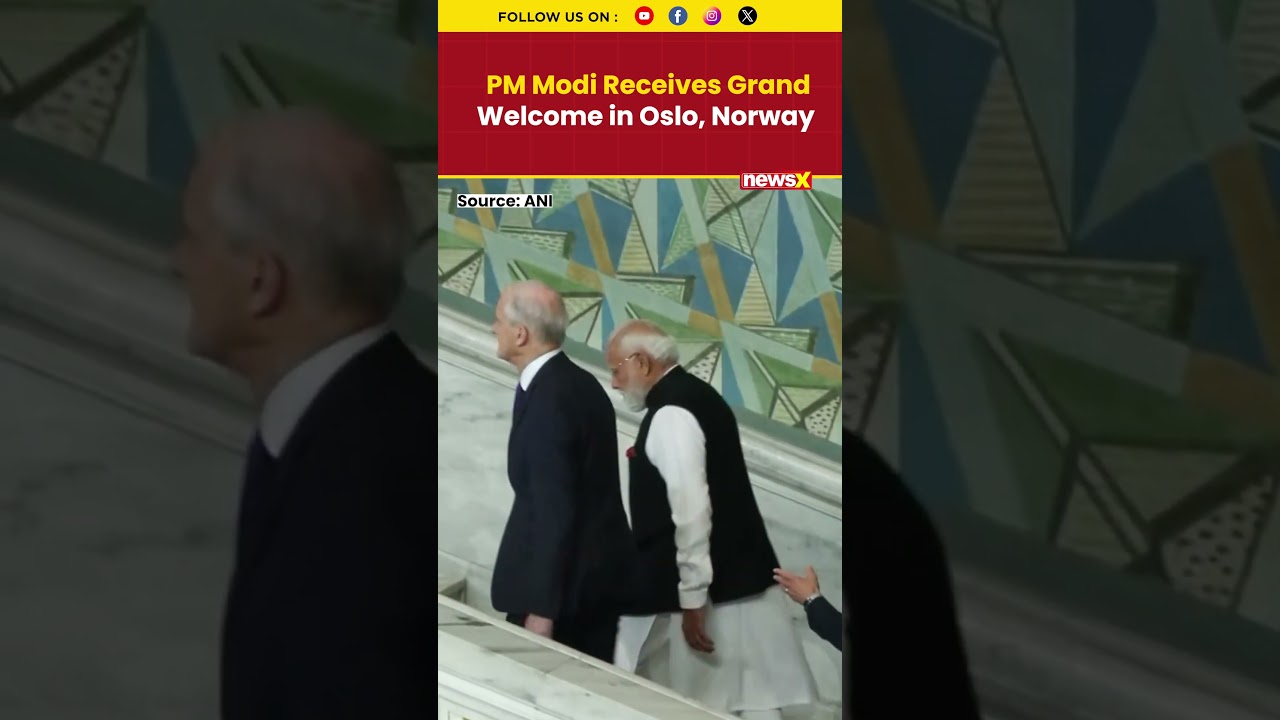 PM Modi Receives Grand Welcome From Norway PM In Oslo | NewsX