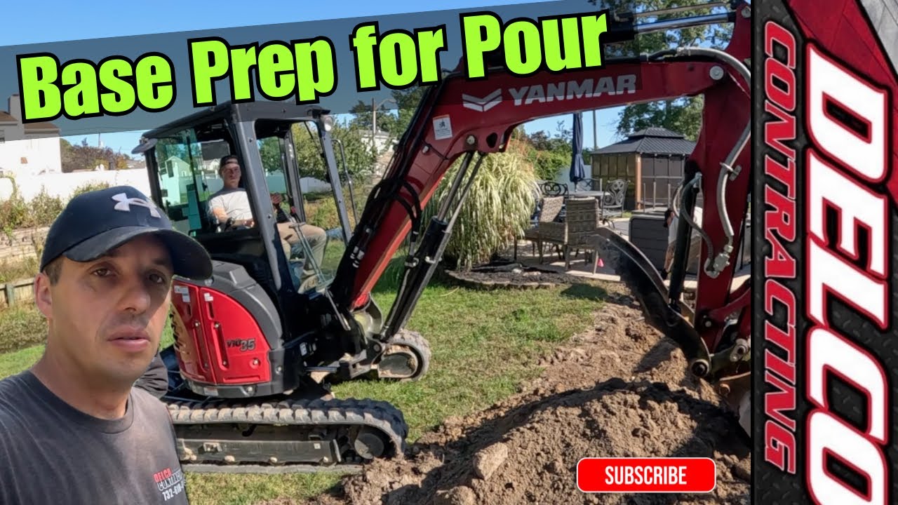 Preparing For Concrete!  Digging, Base Prep & Getting Ready for Forms