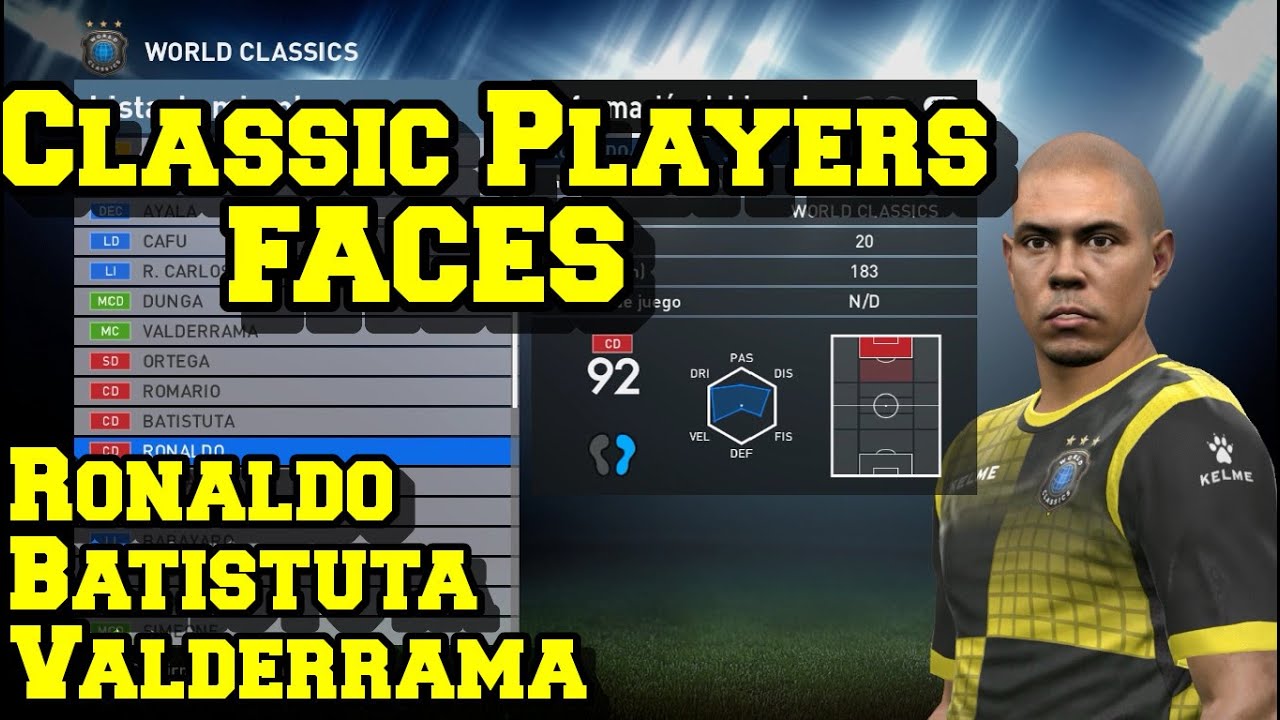 PES 2016 | Leyendas | Classics Playeres | Resto del Mundo