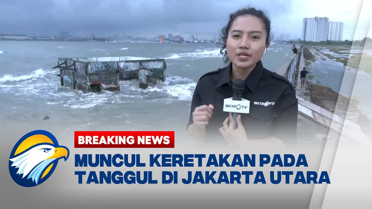 BREAKING NEWS - Jakarta Kebanjiran, Ombak Menerjang Sempat Lewati Tanggul Mutiara