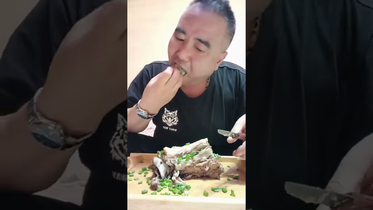 Sheep neck, it's really fragrant  #chinesefood #eating #meat #delicious #food