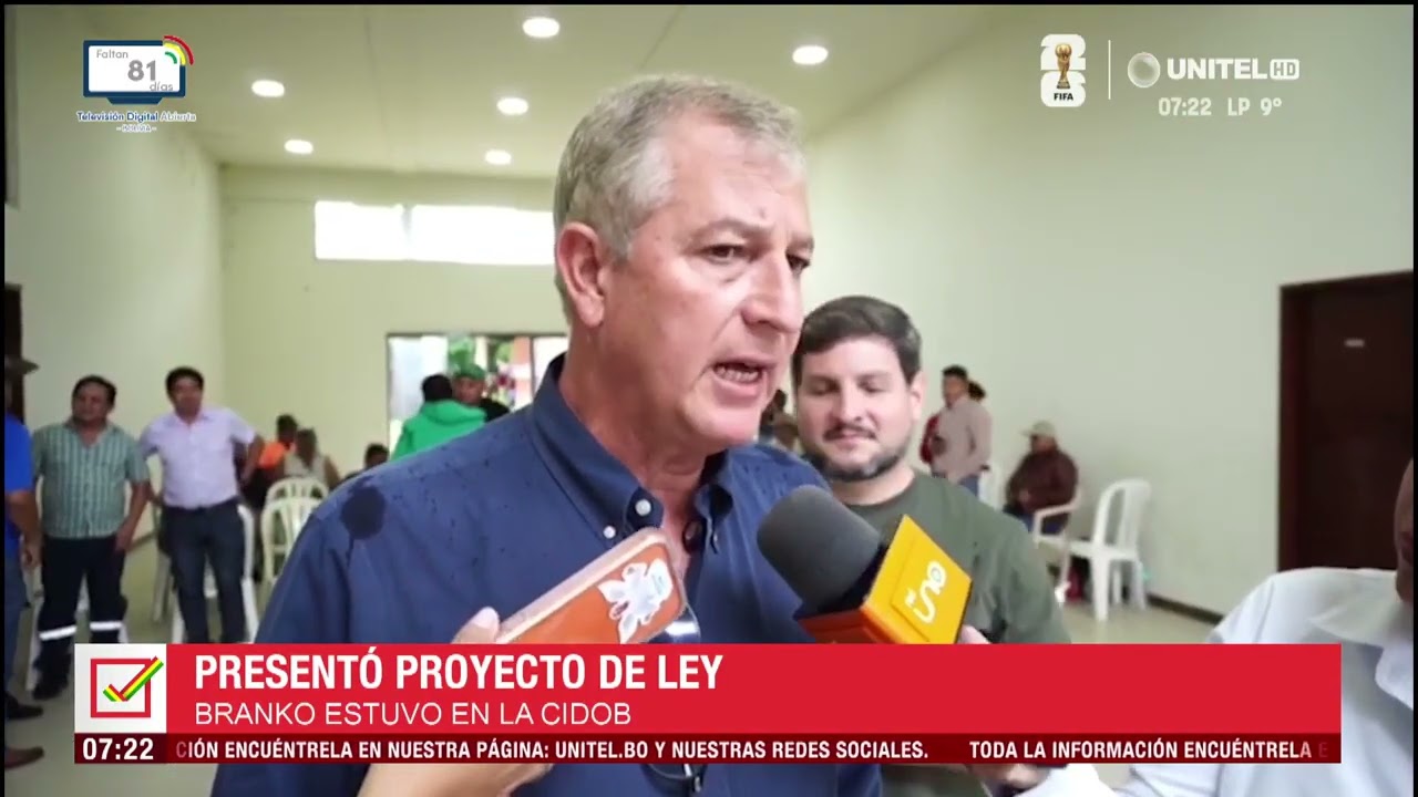 Marinkovic presenta proyectos de Ley en Santa Cruz