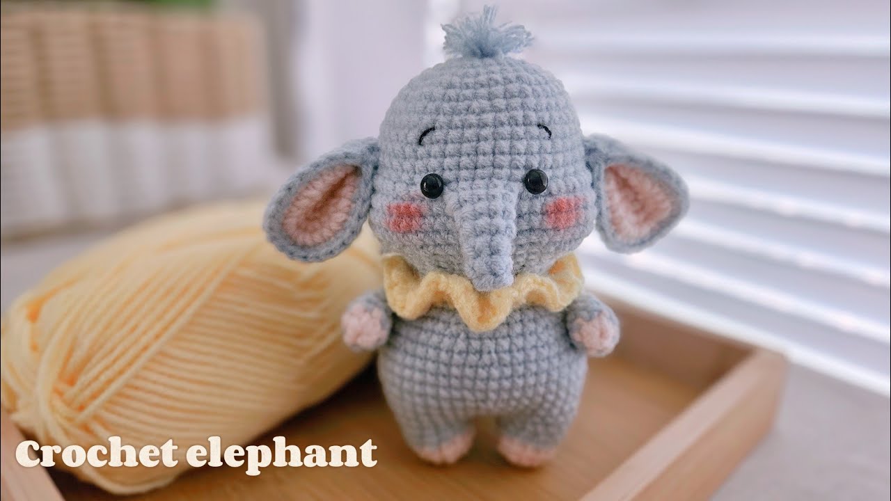 Crochet elephant tutorial#crochet #handmade #amigurumi