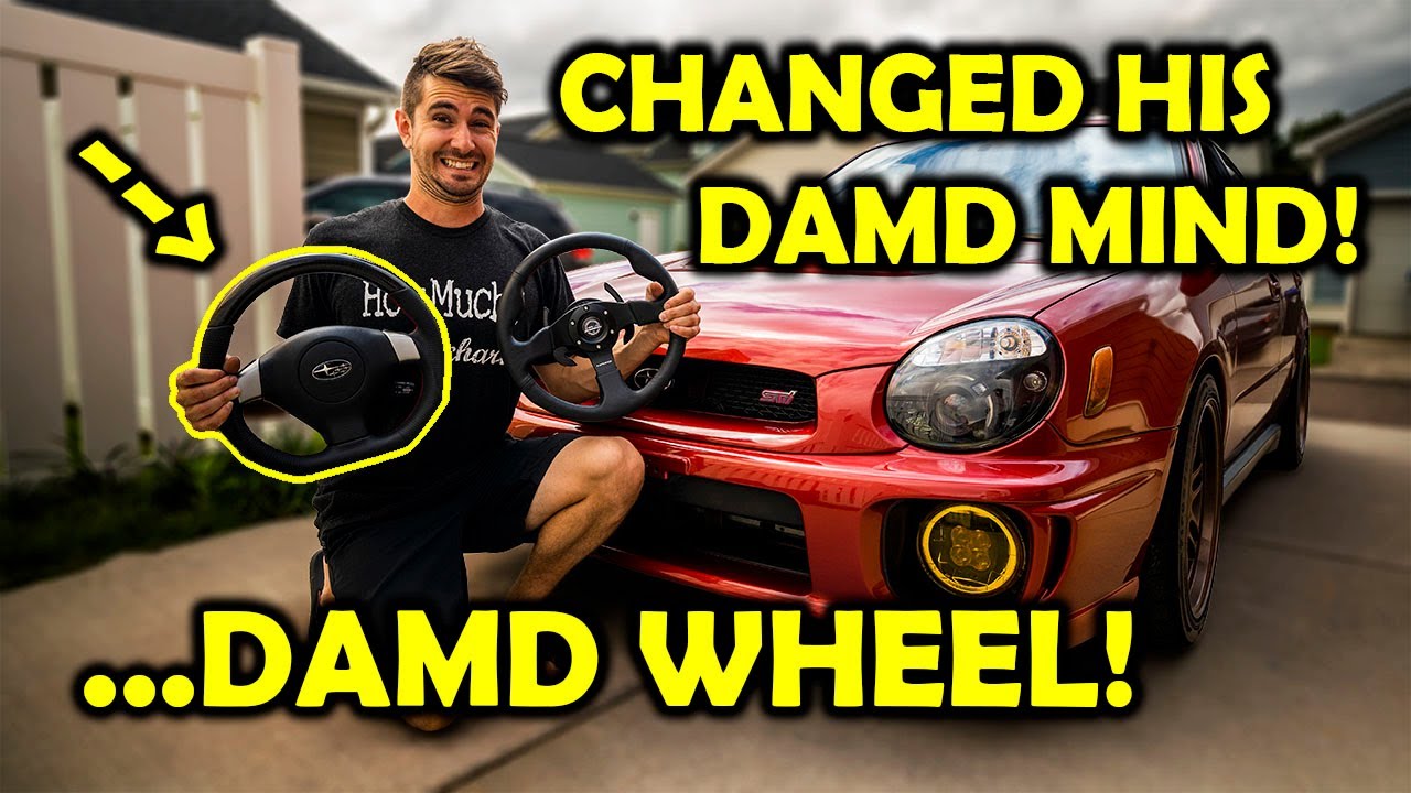 INSTALLING DAMD STEERING WHEEL on 02-04 WRX // 05-07 CRUISE CONTROL WIRING! // HELLA SUPERTONES!