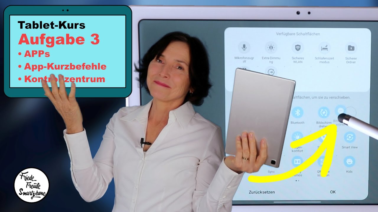 Neuer Tablet Kurs - Teil 03. APPs, Kurzbefehle und das Kontrollzentrum. So findet Sie Alles.