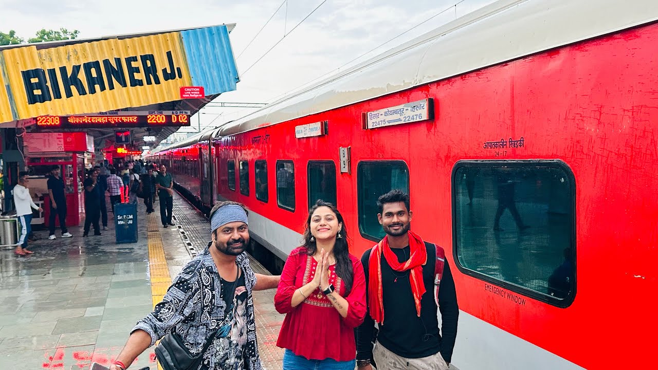 Hisar Coimbatore Ac Express Full Journey in Monsoon ❤️ 22475 *My longest Train journey*