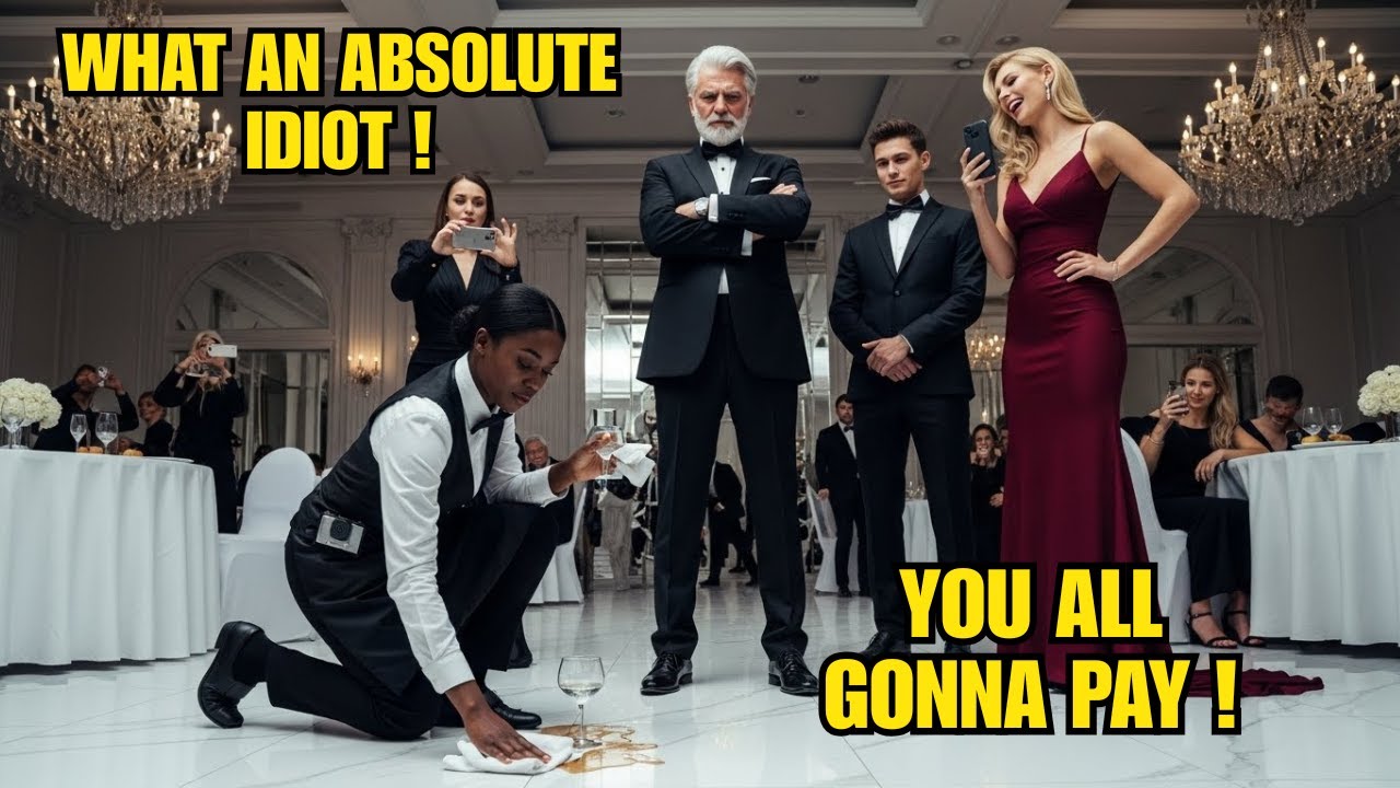 Billionaire Ordered Black Waitress to Kneel at the Gala— However, What Followed Made Him Go Pale