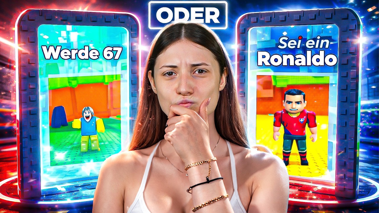 Ich WERDE zu CHRISTIANO RONALDO oder 67 in ROBLOX..