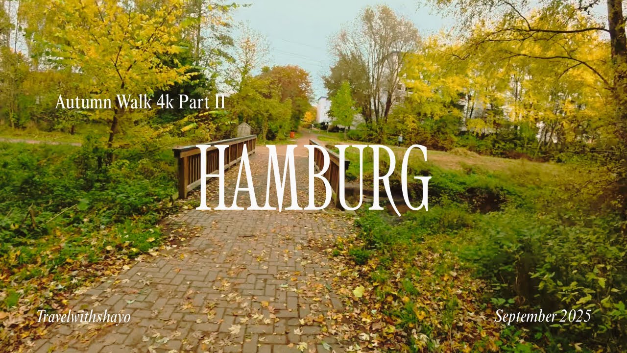Hamburg Wandse | 4K AutumnWalking Video Part II