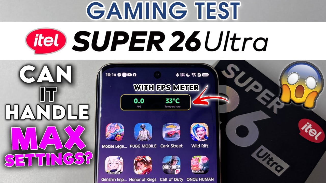 ИГРОВОЙ ТЕСТ на itel SUPER 26 Ultra | Производительность Unisoc T7300! (FPS, расход батареи и тем...