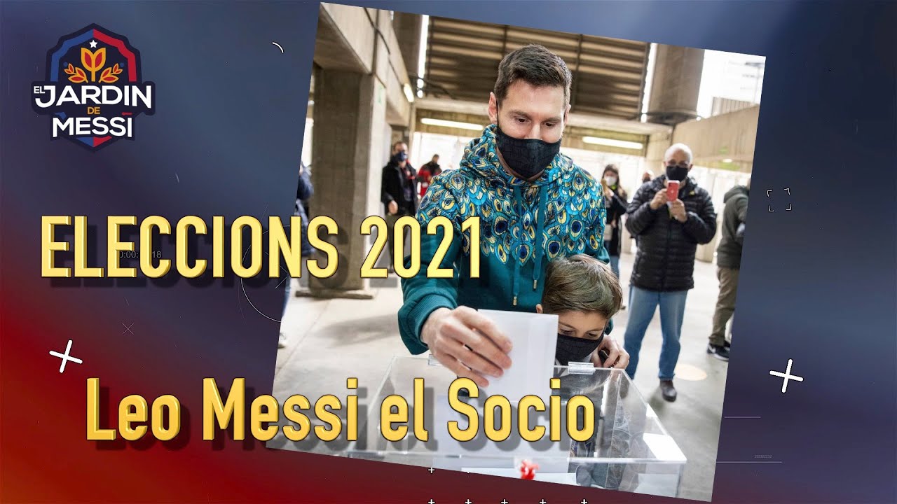 ELECCIONES 2021 MESSI VOTA POR PRIMERA VEZ DESDE QUE ES SOCIO : LAPORTA : FONT : FREIXA