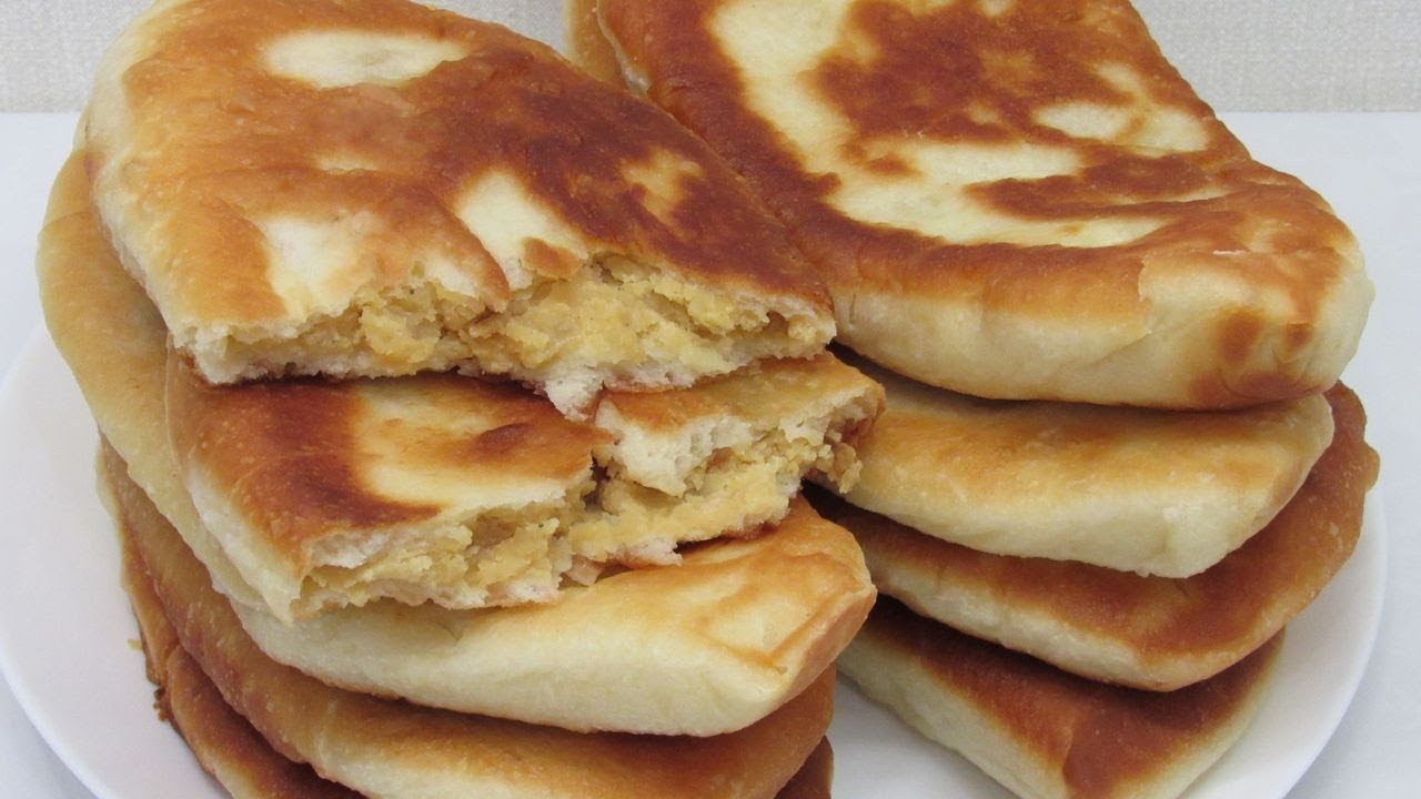 ЖАРЕНЫЕ ЛАПТИ - Тонкие ПИРОЖКИ с Горохом 👩‍🍳 Вкусное тесто для пирожков