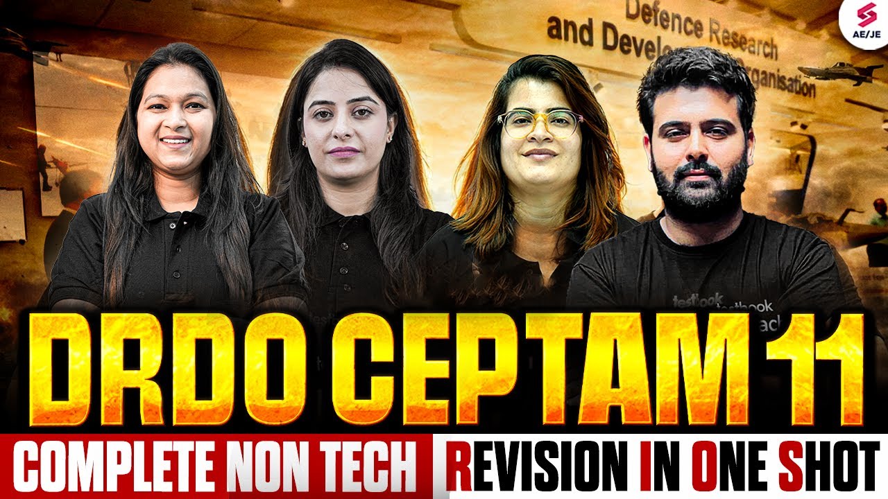 DRDO Recruitment 2025 | DRDO CEPTAM 11 Classes | DRDO CEPTAM 11 Non Tech Preparation | Team Testbook