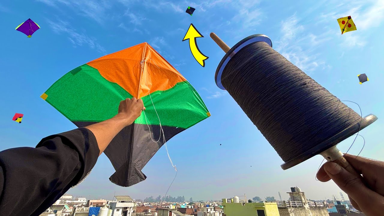 Big Kite Fighting & Kite cutting ticks | kite | patang #kitefighting #kiteflying 