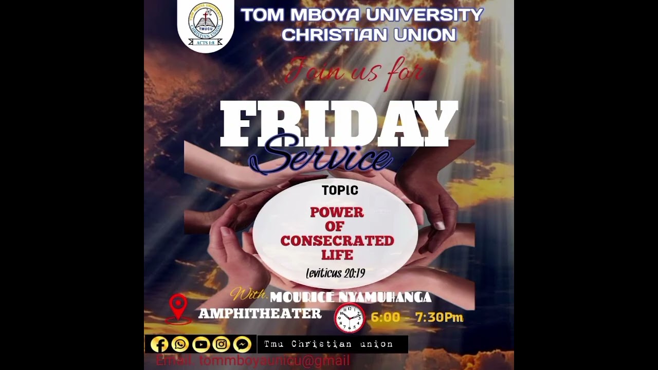 FRIDAY SERVICE_TOPIC_LIVING A CONSECRATED LIFE _ 23 JAN 2026 