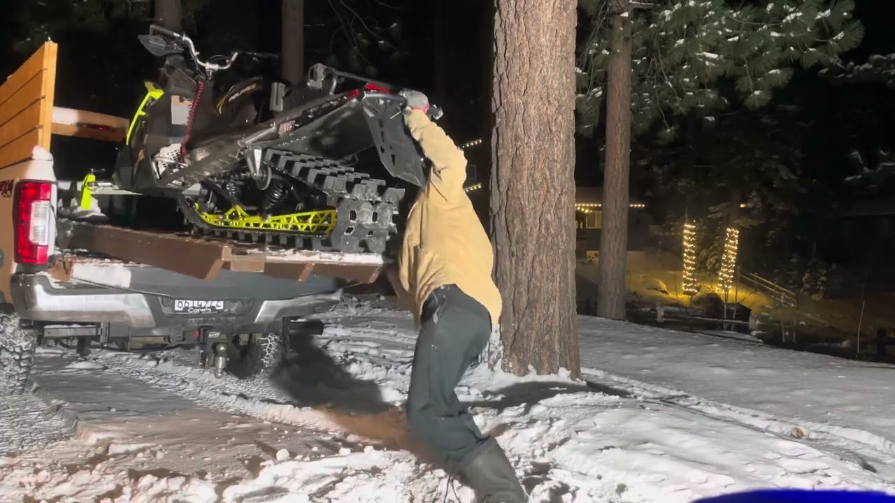 DIY snowmobile ramp and deck || sled deck