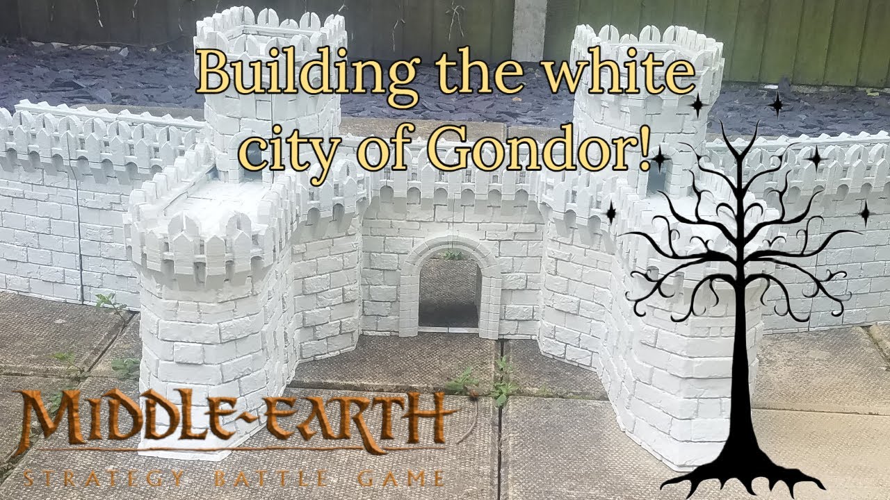 Building Minas Tirith! The Start of something new! Gate house and walls.