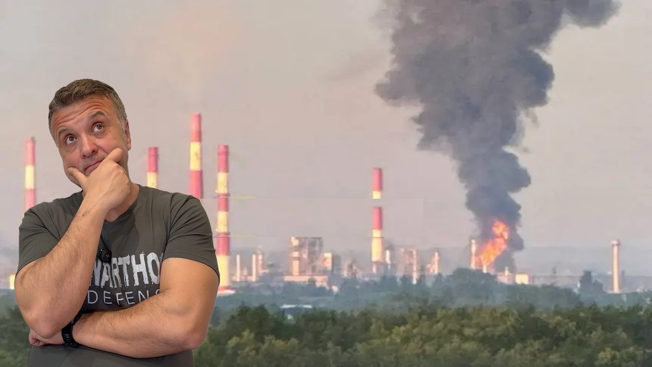 РОССИЯ СНОВА В ОГНЕ: НОЧНОЙ АТАКОЙ БЕСПИЛОТНИКА ОБРАТИЛИ НЕФТЕПЕРЕРАБОТОЧНЫЙ ЗАВОД И КРУПНЫЙ ПРОИ...