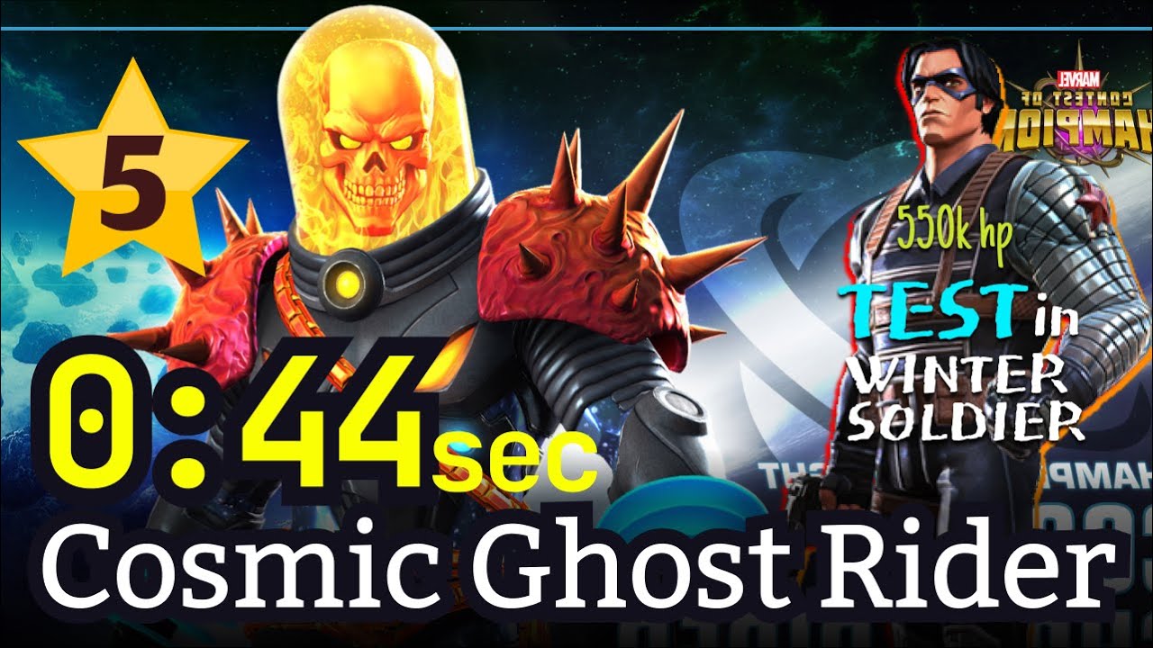 5* Rank-5 Cosmic Ghost Rider 44 sec [No boost] Test in ROL #mcoc