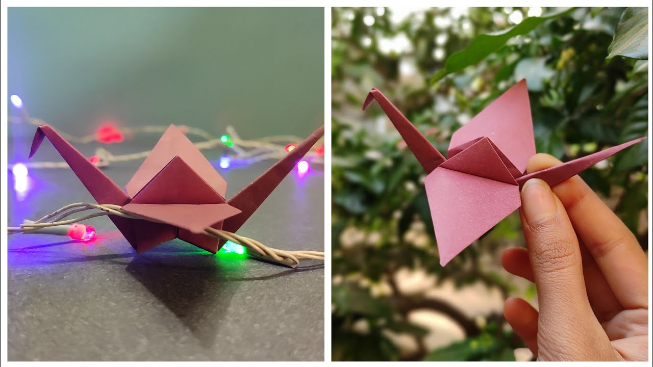 ORIGAMI CRANE || HOW TO MAKE DIY ORIGAMI CRANE