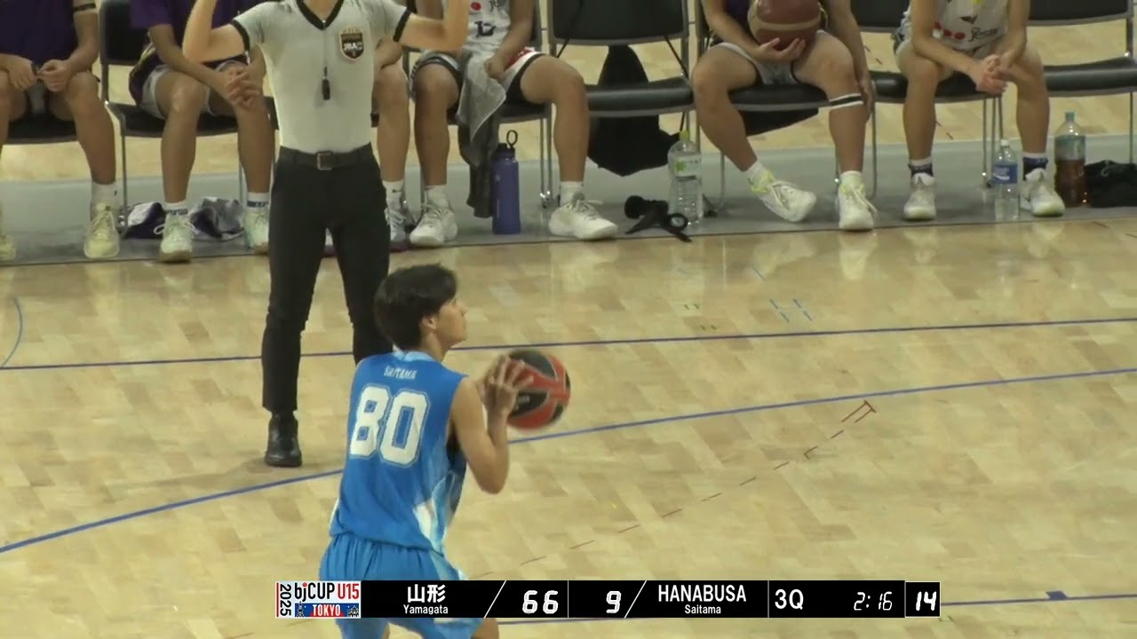 【ハイライト】男子準決勝｜ 山形ワイヴァンズU15 vs  HANABUSA