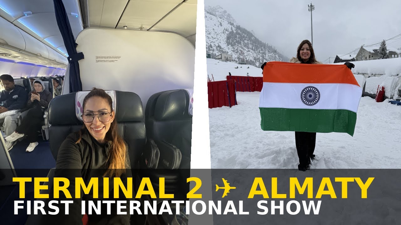 From Terminal 2 to Almaty ✈️Hosting my first international show 🎤dreams really do take flight. ✈️🌍