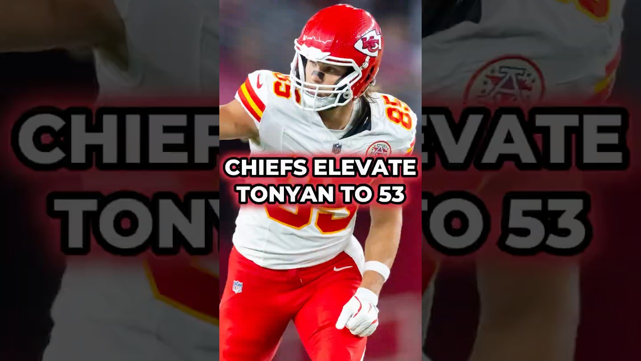 Robert Tonyan Elevated To Chiefs Active Roster #chiefs #nfl #shorts Chiefs Roster Update