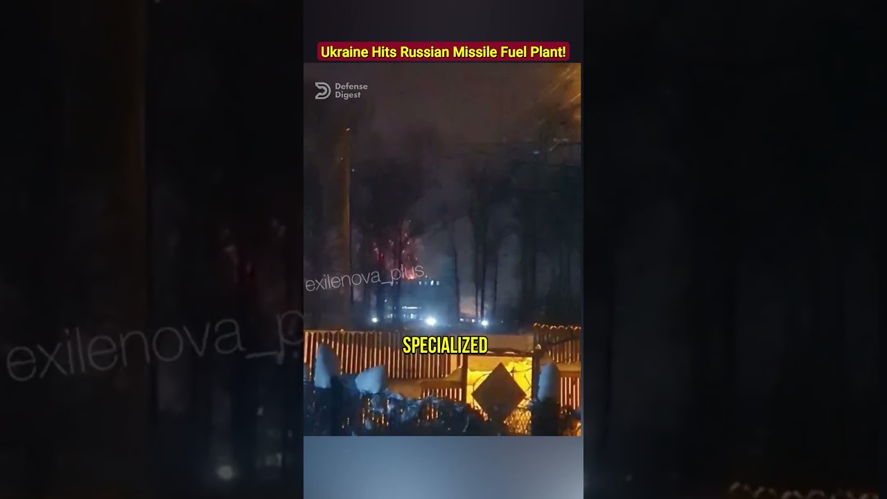 Ukraine Hits Secret Russian Missile Fuel Plant!