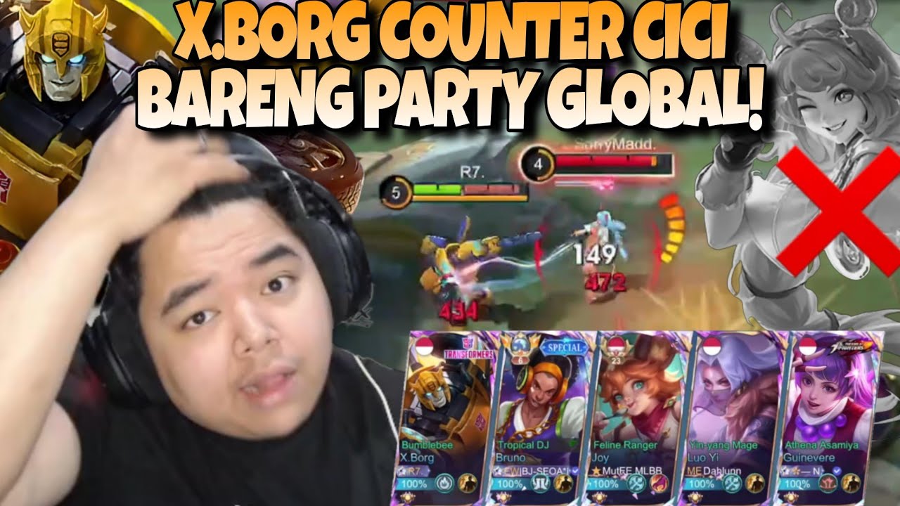 KITA BAKAR LAND OF DAWN PAKE XBORG WINRATE 90 % !! BARENG PARTY GLOBAL !! #MLBB #OLDPATCH