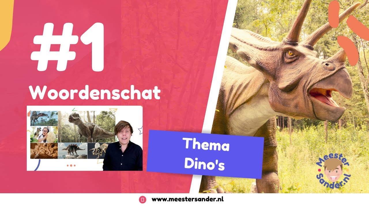 #1 Leer alles over dinosaurussen - Woordenschat oefening voor kleuters door Meester Sander
