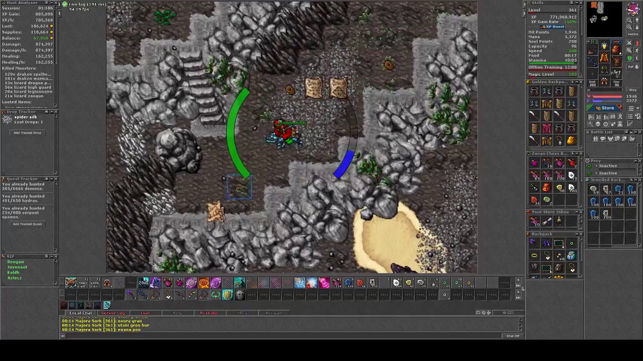 Tibia MS 360+ Magera BNY Hunt Prison PT-BR/ENG