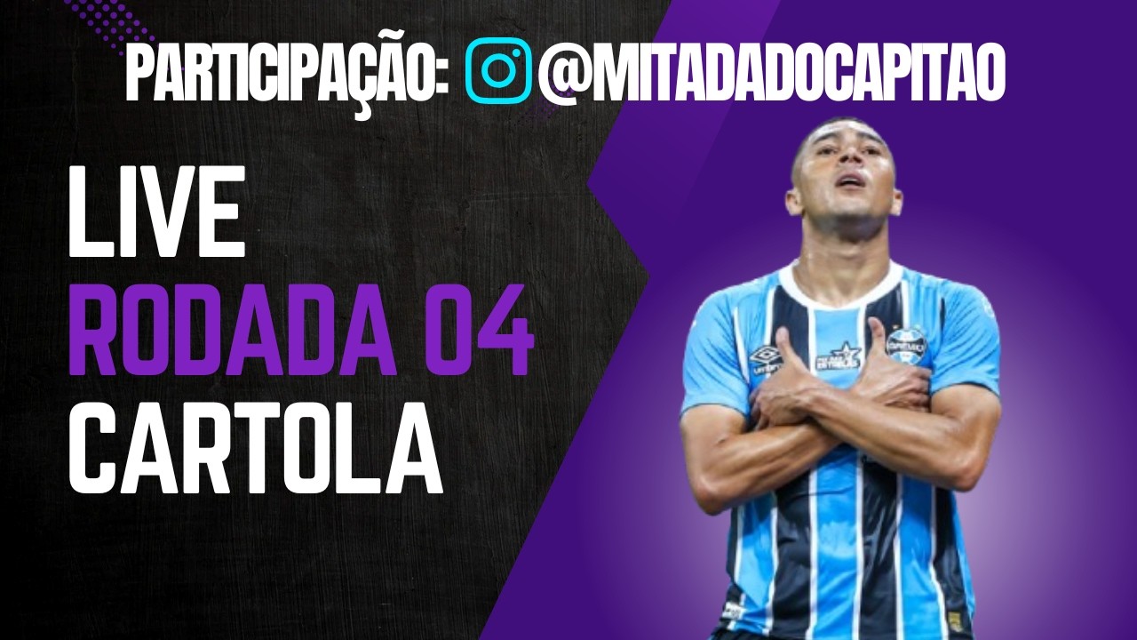 LIVE DE DICAS DA RODADA 04 - ft. Mitada do Capitão - CARTOLA FC 2026
