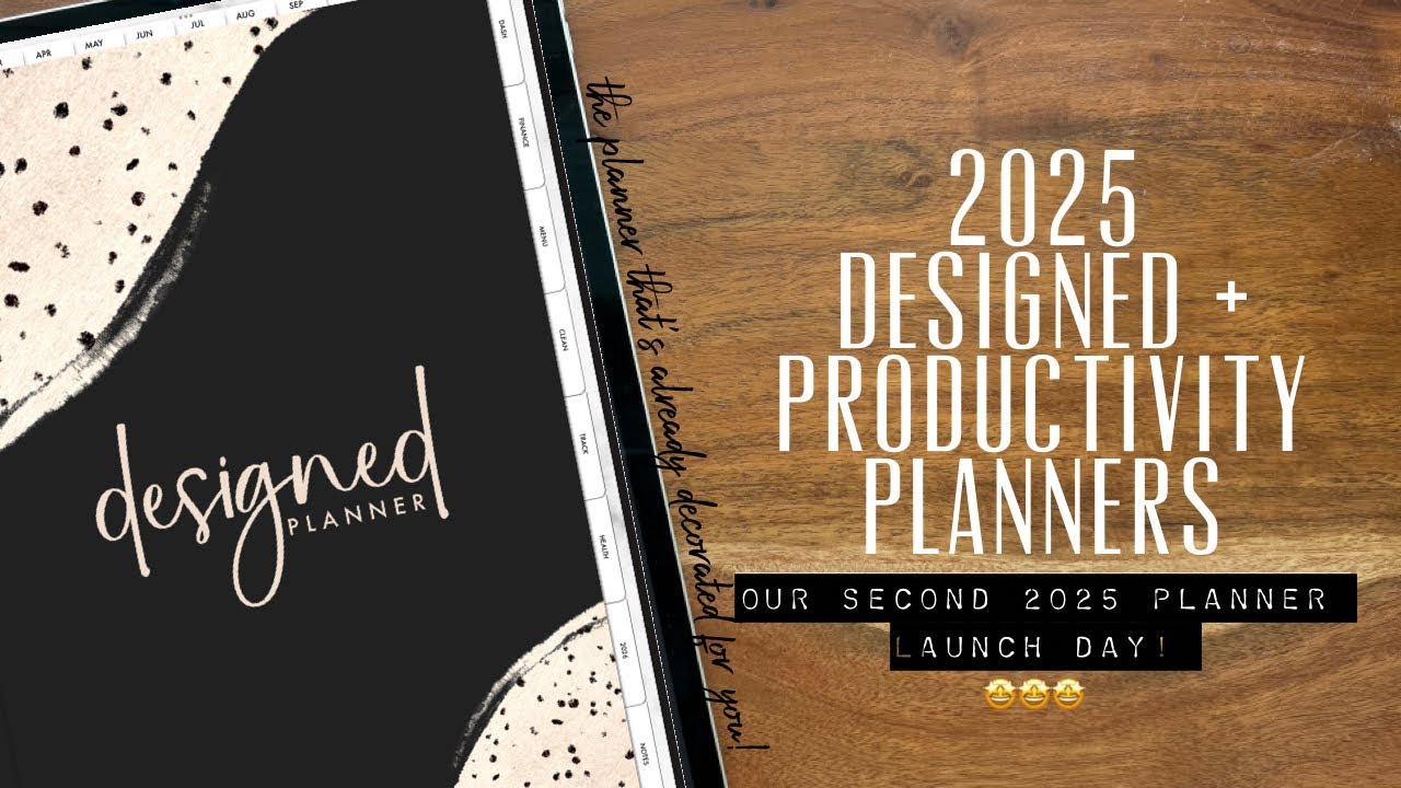Our 2nd LAUNCH day of 2025 digital planners!! The Designed planner and the Productivity planners 🤩
