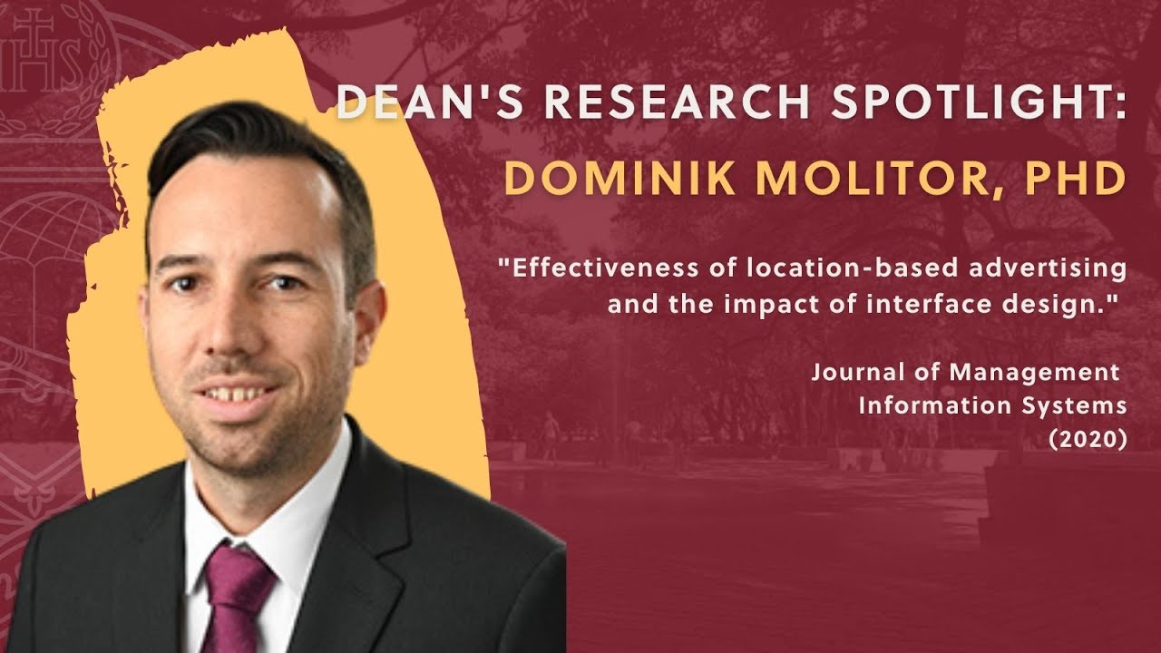 Dominik Molitor, PhD, on the effectiveness of location-based advertising