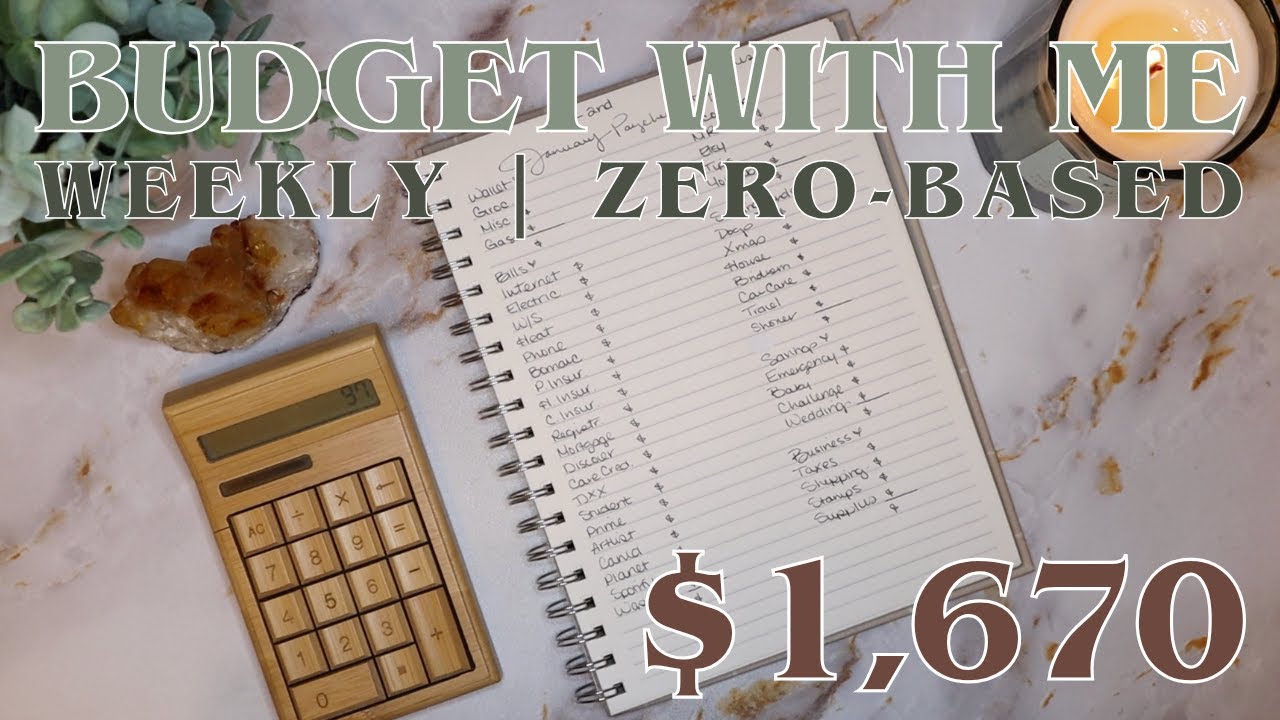 Budget With Me | $1,670 Zero Based Budget By Paycheck Budget | 26 Year Old Budgets