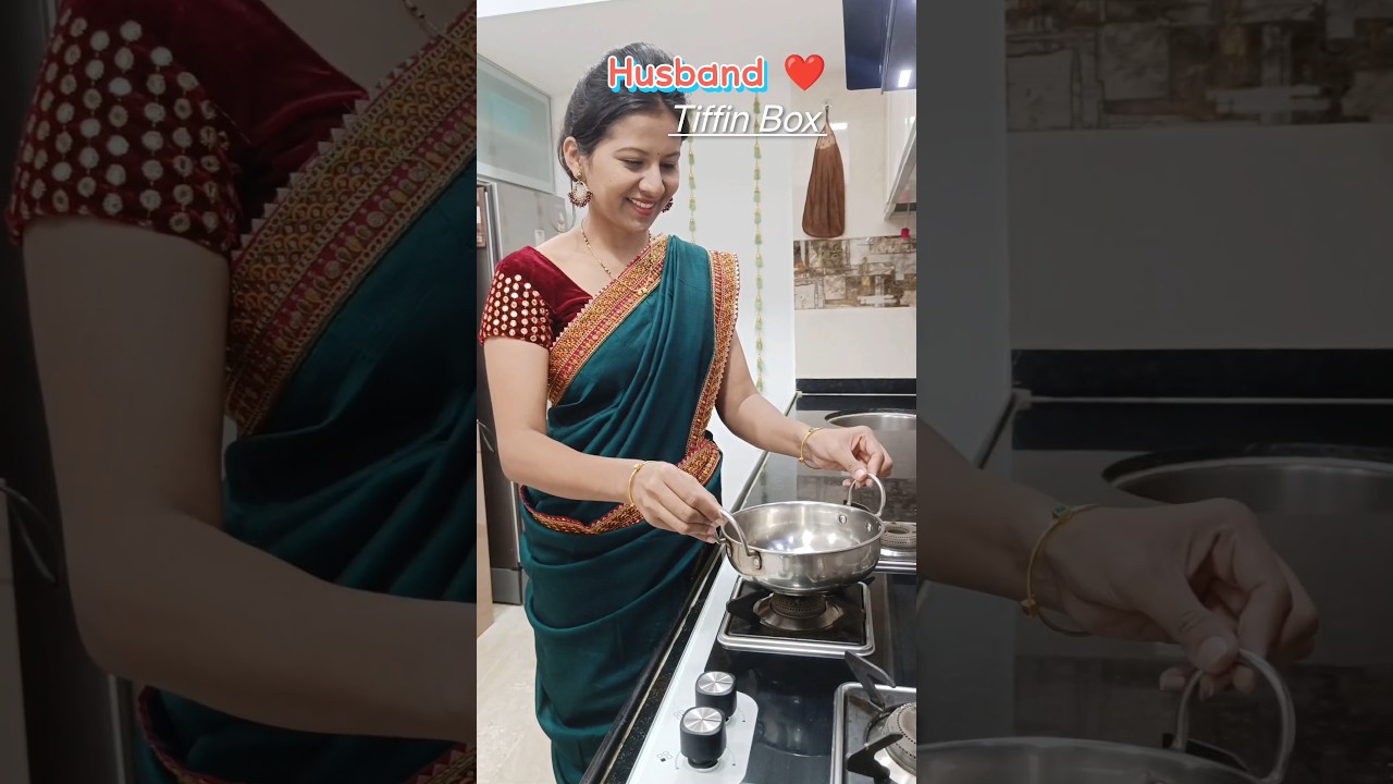 Husband Tiffin Box Recipe ❤️🥳#shorts #trending #tiffin #lunchbox #short #lunch #winterrecipe