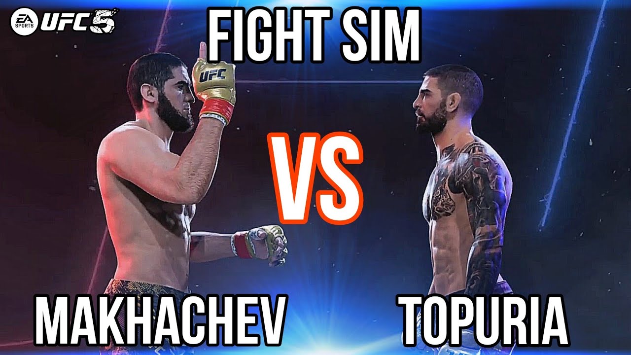 Islam Makhachev vs Ilia Topuria - Realistic Fight Simulation UFC 5