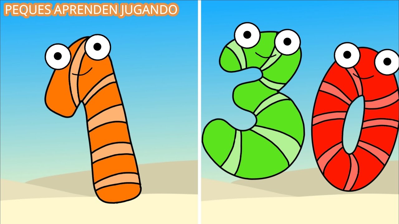 Los n&uacute;meros hasta el 30  Aprende a contar del 1 al 30  Video para ni&ntilde;os de Peques Aprenden Jugando
